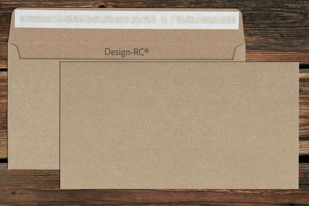 Briefhüllen KO 125x235 mm Haftklebend Recycling Grau 100 g/qm